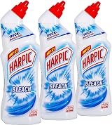 Harpic Toilet Bleach Gel Original Scent Pack 3 x 750 ml Kills 99.9% Bacteria