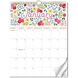 S&O Five Color Floral Wall Calendar from Jan 2023-Jun 2024 - Tear-Off Monthly Calendar - 18 Month Academic Wall Calendar 2023