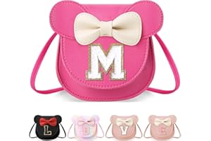 IZUZTA Little Girl Toddler Purse - Cute Mouse Ear Bow Crossbody Bag for 2-8 Year Olds - Birthday Gift
