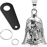 Guardian Ride Bell for Motorcycles, Biker Guardian Luck Bell for Men Women, Guardian Angel Gremlin Bell for Luck with Key Chain Ring, Bell Motorcycles Accessory Gifts (Traveler Style)