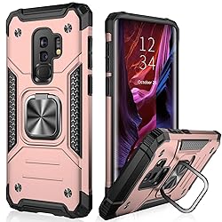 IKAZZ for Galaxy S9 Plus Case,Dual Layer Soft