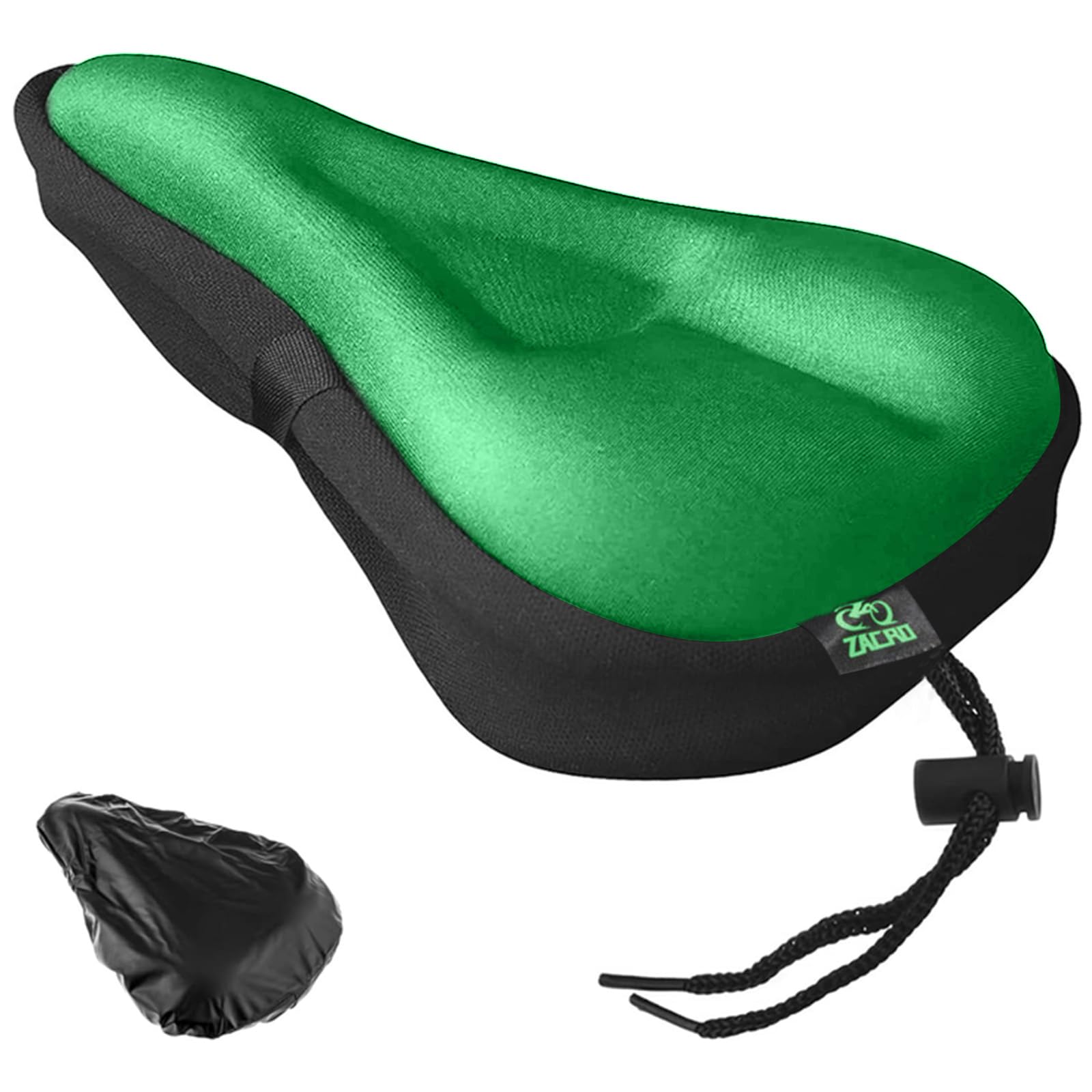Photo 1 of Zacro Bike Seat Cushion - Gel Padded Bike Seat Cover for Men Women Comfort, Extra Soft Exercise Bicycle Seat Compatible with Peloton, Outdoor & Indoor Bike Saddles