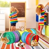 HYLYUN Bunny Tunnels Collapsible 3 Way Hideout Small Animal Tunnel view 4