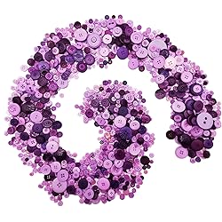 600-700Pcs Purple Buttons for Crafts Bulk Assorted