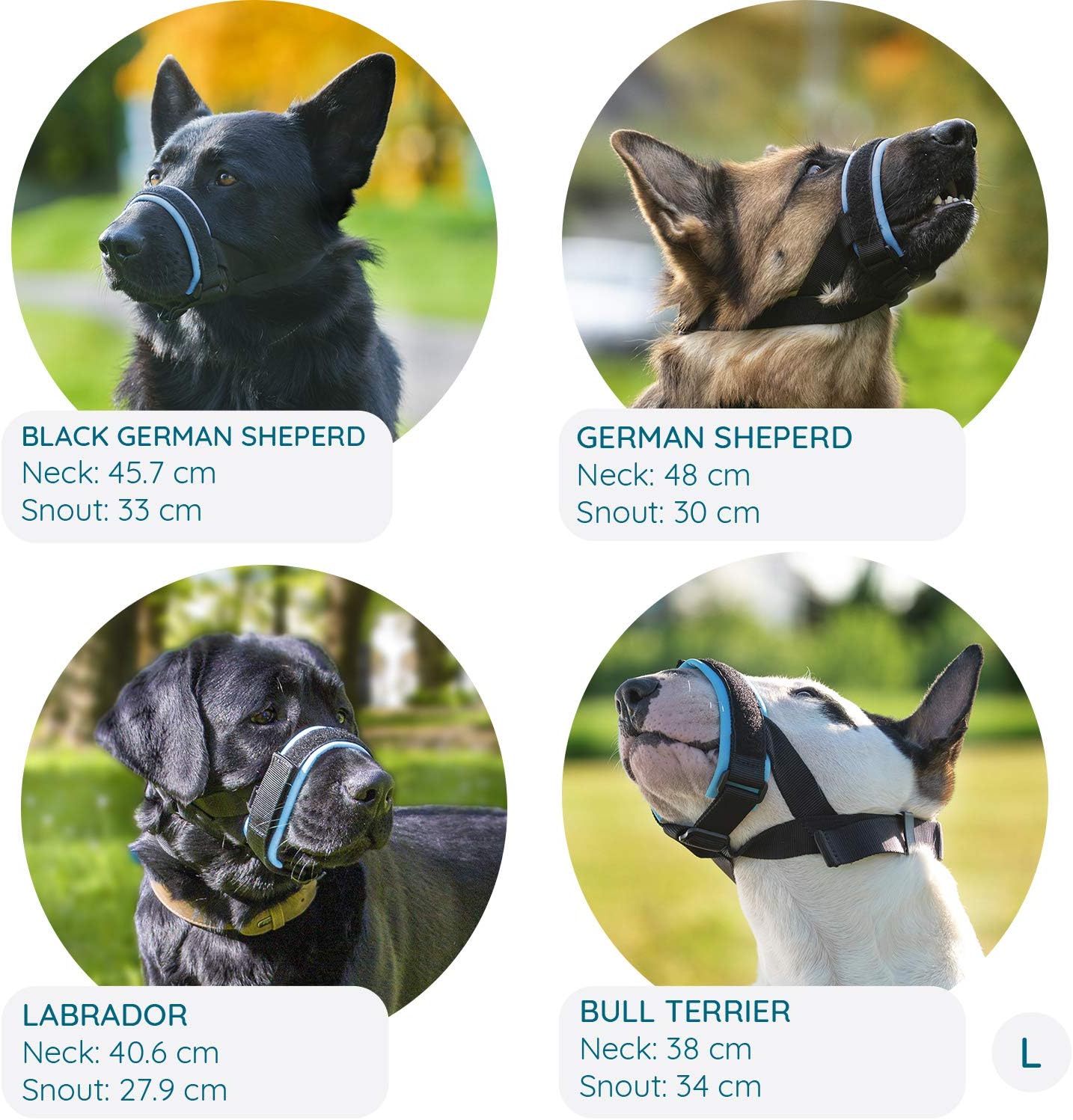 Gentle Muzzle Guard for Dogs, Prevents Biting and Unwanted Chewing Safely Secure Comfort Fit, Soft Neoprene Padding - Image 5