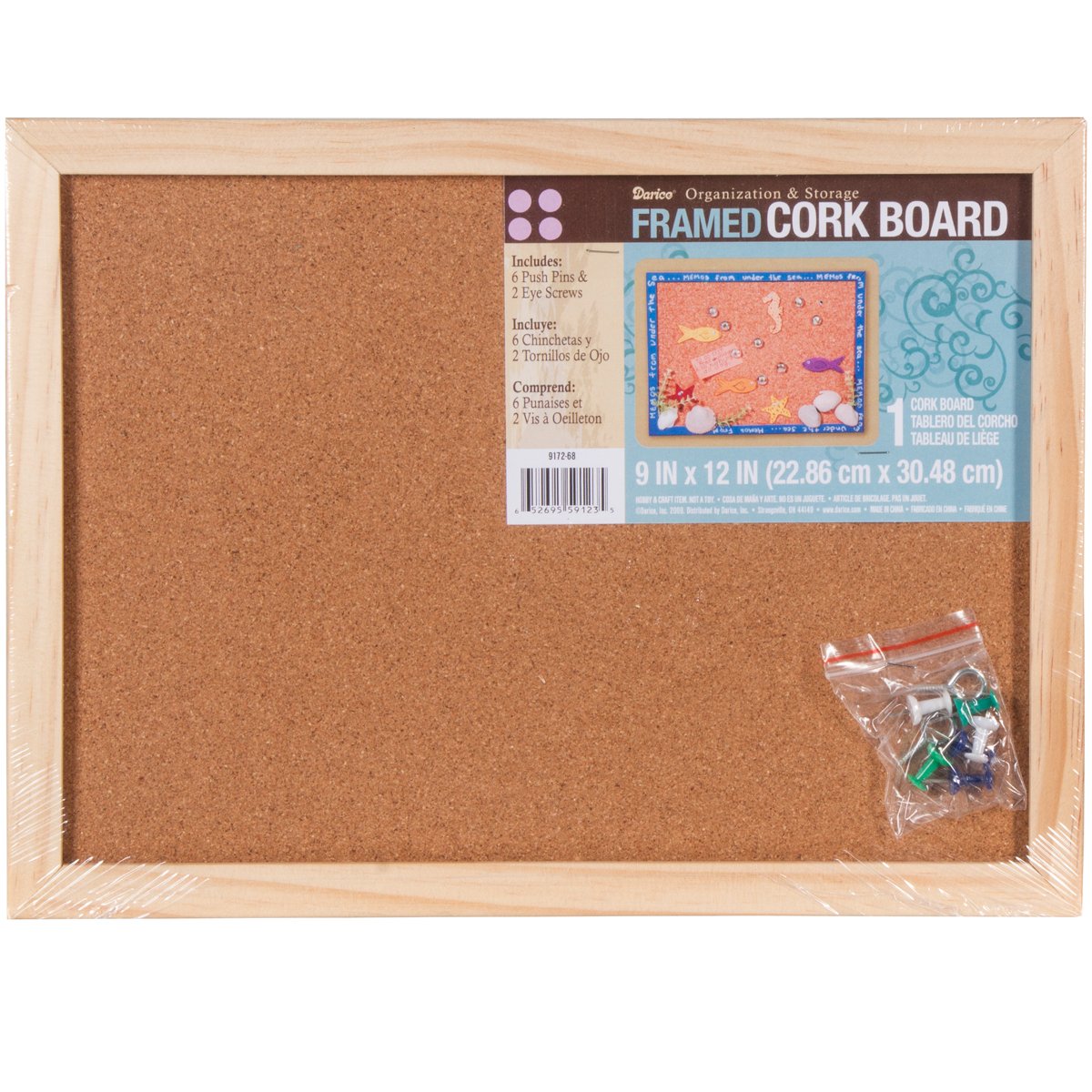 Darice Cork Memo Board, 9 by 12Inch Amazon.co.uk Kitchen & Home