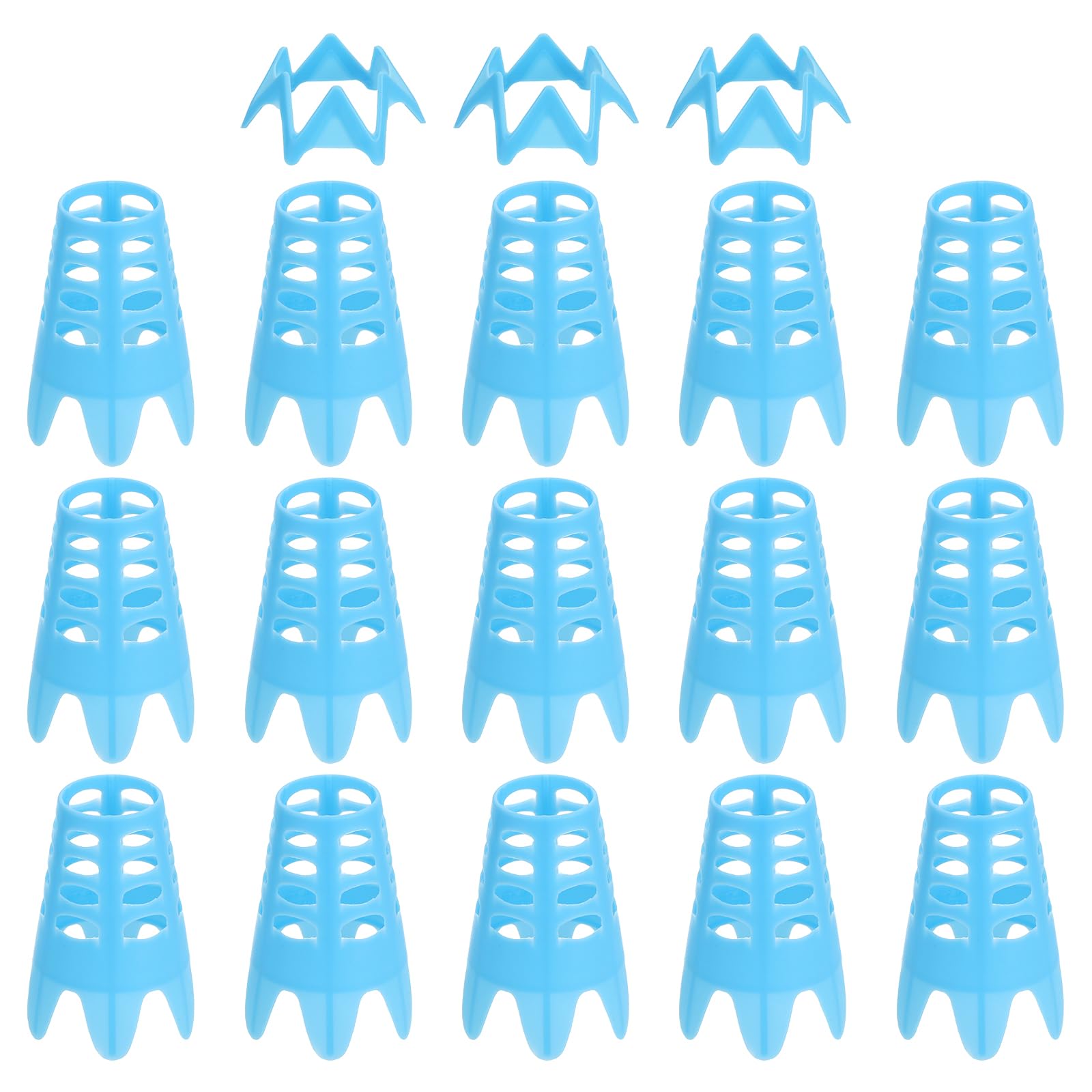 PATIKIL Golf Simulator Tees, 18Pcs Plastic Golf Tees Mat Practice Training for Outdoor Indoor Winter Turf Driving Range, 15 Tall & 3 Small, Blue