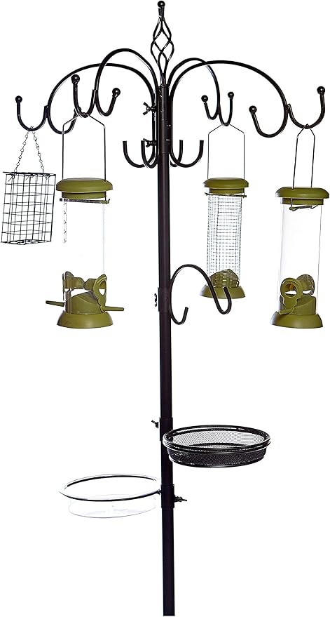 Metal Garden Ultimate Wild Bird Feeding Station Complete With 4