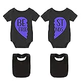 YSCULBUTOL Baby Twins bodysuits Best Friends