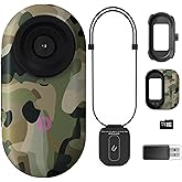2.7K Mini Body Camera,Thumb Size Wearable Body Cam with Screen, Magnetic Portable Action Camera Mount with 32GB Card, Hands-Free POV Recorder, Portable Sports Cameras for Work,Cycling,Travel and Pet