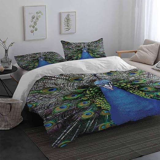 Amazon Com Peacock Printed Pattern Soft Cozy And Durable