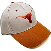 MVP Texas Longhorns Mascot Logo 2 Tone Grey & Burnt Orange Curved Bill Adjustable Hat