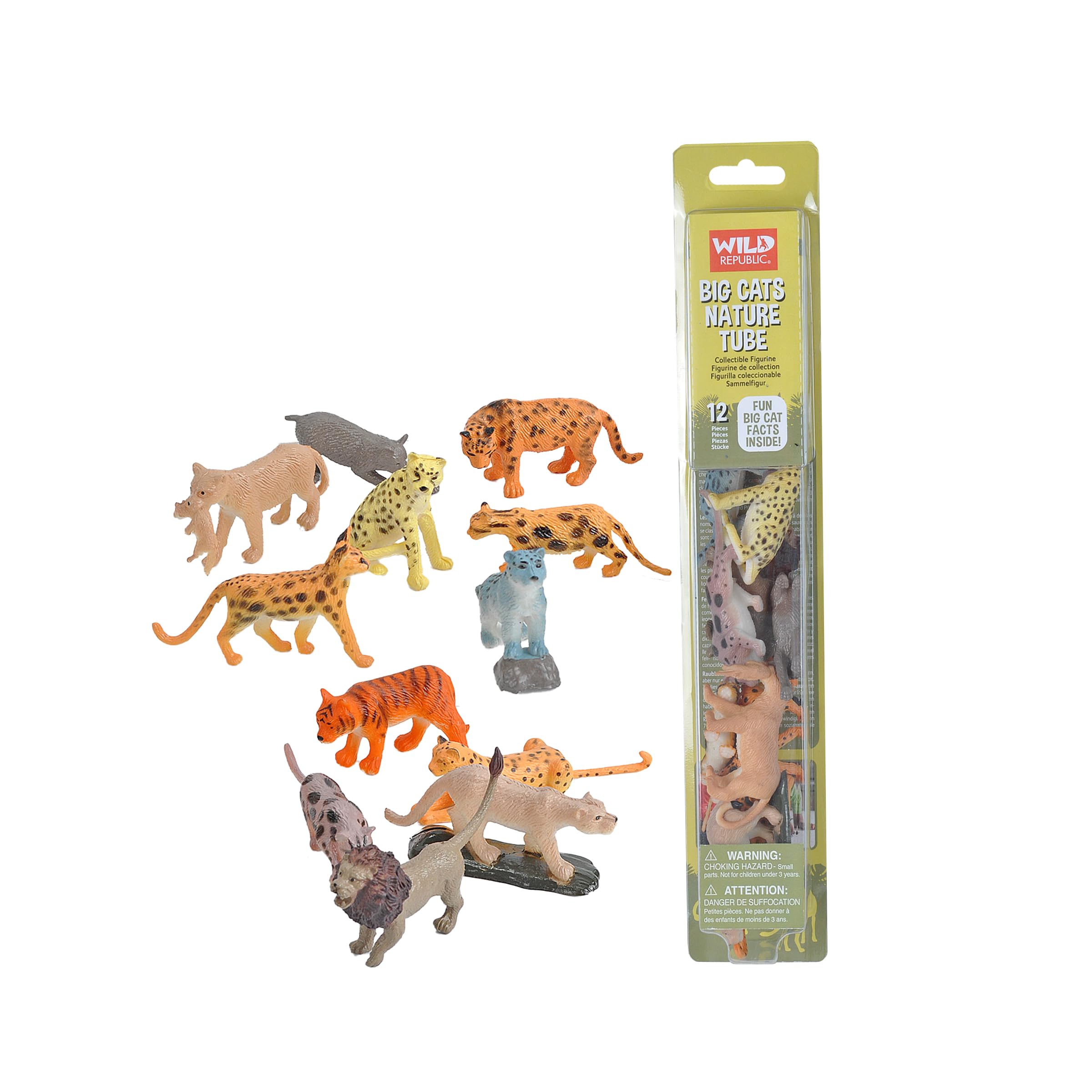 Wild Republic Europe 32 cm Nature Tube Big Cats Playset, Natural. Specifications:, Ocean Tides