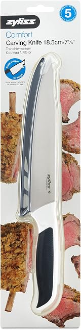 Zyliss Comfort Carving Knife 18.5cm Japanese Stainless Steel Black/White view 2