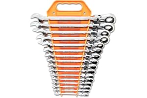 GEARWRENCH 16 Pc. Ratcheting Flex Combination Wrench Set, Metric - 9902D