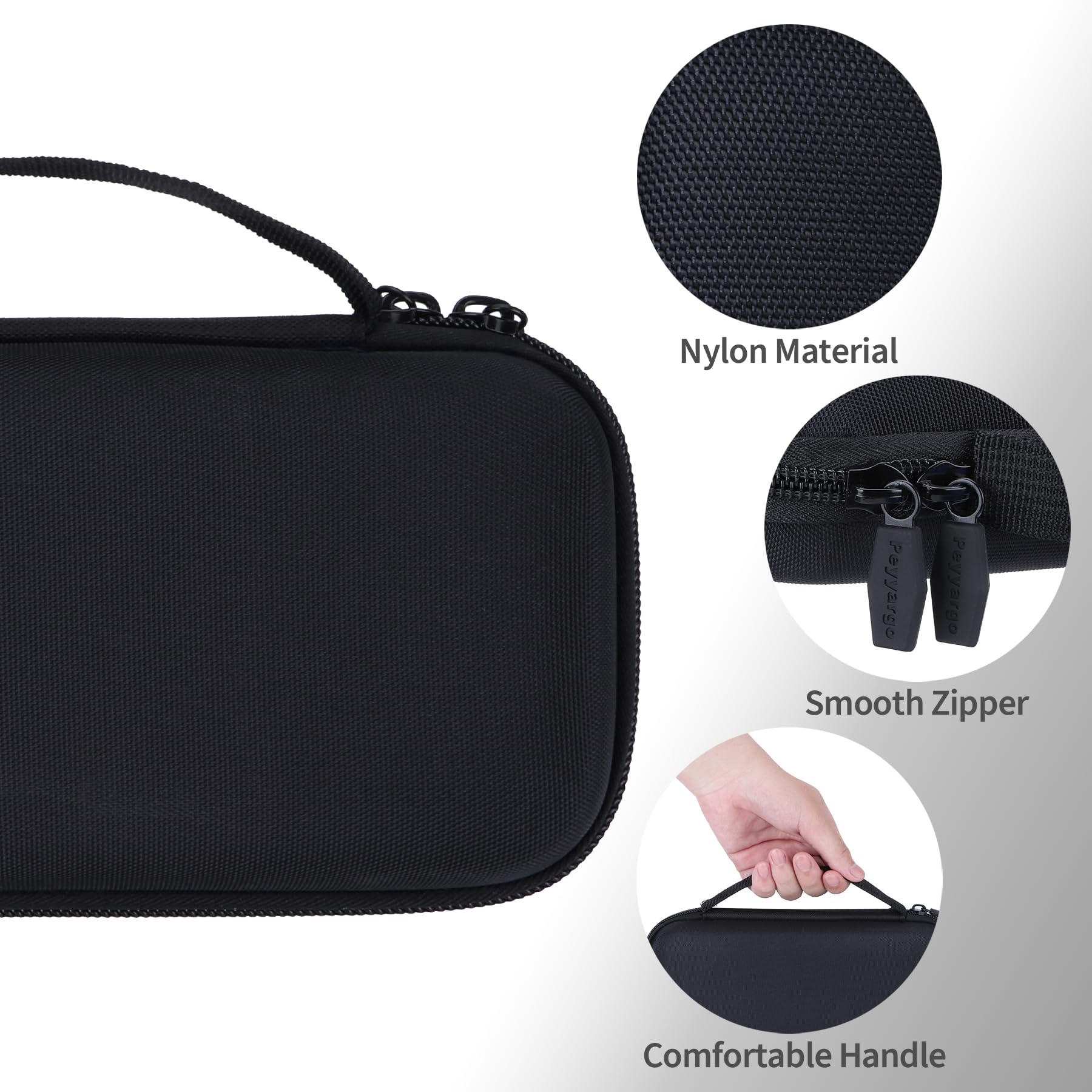 Peyyargo Storage Case Compatible with Texas Ti-84 Plus CE/TI-84 Plus/TI-Nspire CX II CAS/TI-Nspire CX II/TI-83 Plus/TI-89 Titanium/TI-85/TI-86 Calculator (Black)