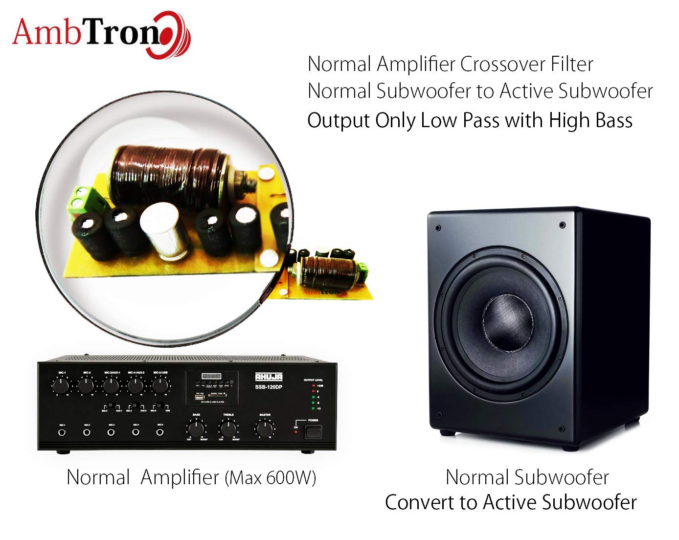 powered subwoofer with crossover