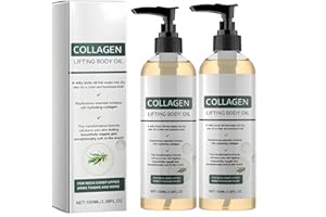 Collagen Lifting Body Oil, Hydrating Collagen Oil, Anti Aging Skin Firming & Tightening Silk Body Oil for Dry Skin, Fine Line