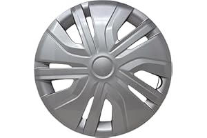 HubStar Replacement for Mitsubishi Mirage 2017-2024 Hubcap, Premium Quality Sturdy 14-inch Silver Wheel Cover (1 Piece)