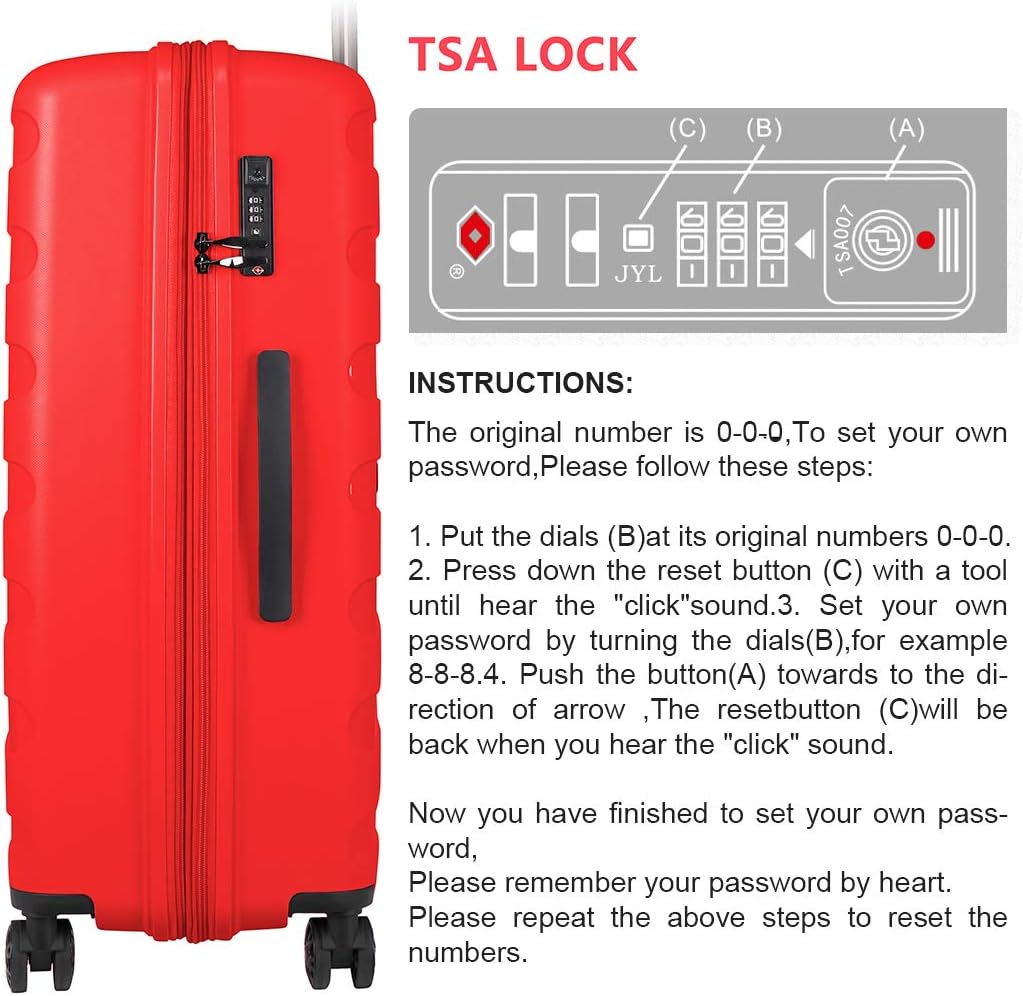reset button in american tourister