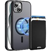 Ntwinro Magnetic for iPhone 13 & iPhone 14 Case with Detachable Magnetic Wallet, Compatible with MagSafe, Credit Card Holder, RFID Blocking, Military Protective Slim Phone Cover, Black