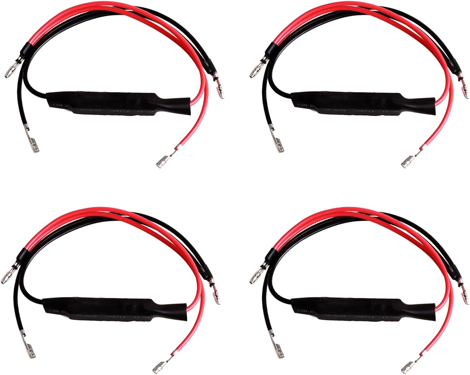 Kinstecks Motorcycle LED Flasher 4PCS 12V Motorbike Turn Signal Indicator Resistor Adaptor Flash Fix Error for Motorcycle Motorbike