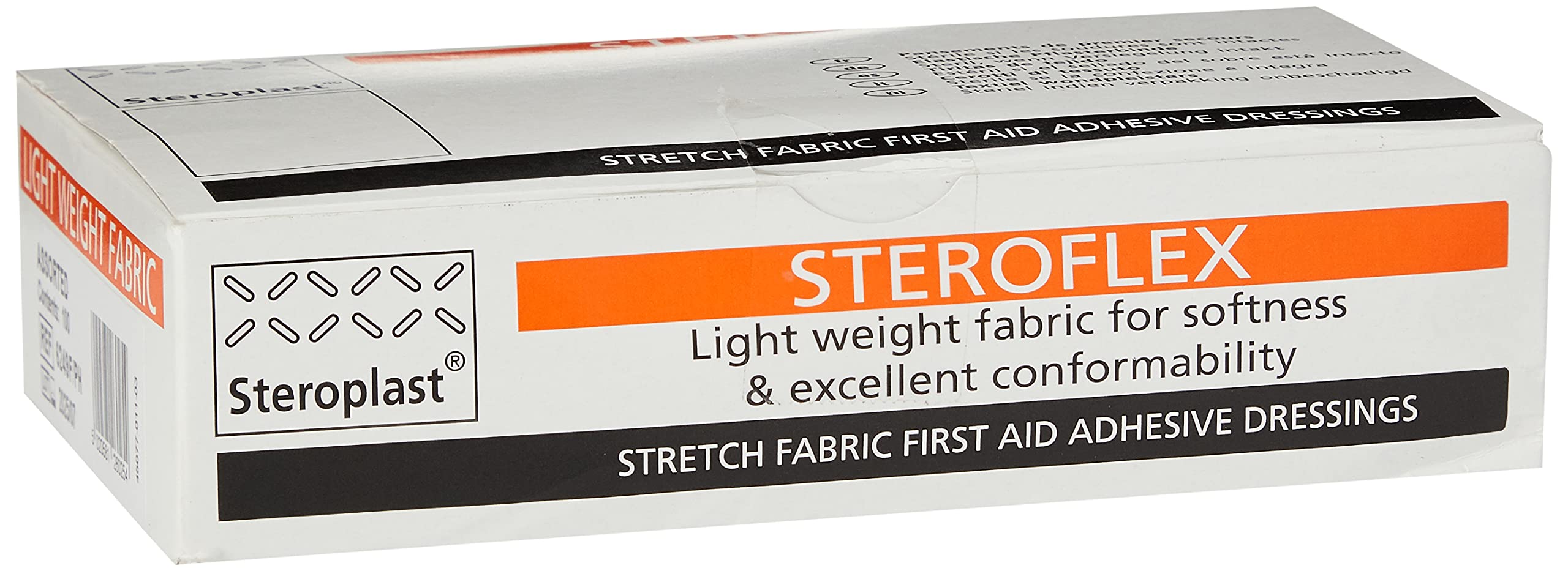 Steroflex AFHA1 Sterile Stretch Fabric Plasters, Assorted Sizes, Pack of 100