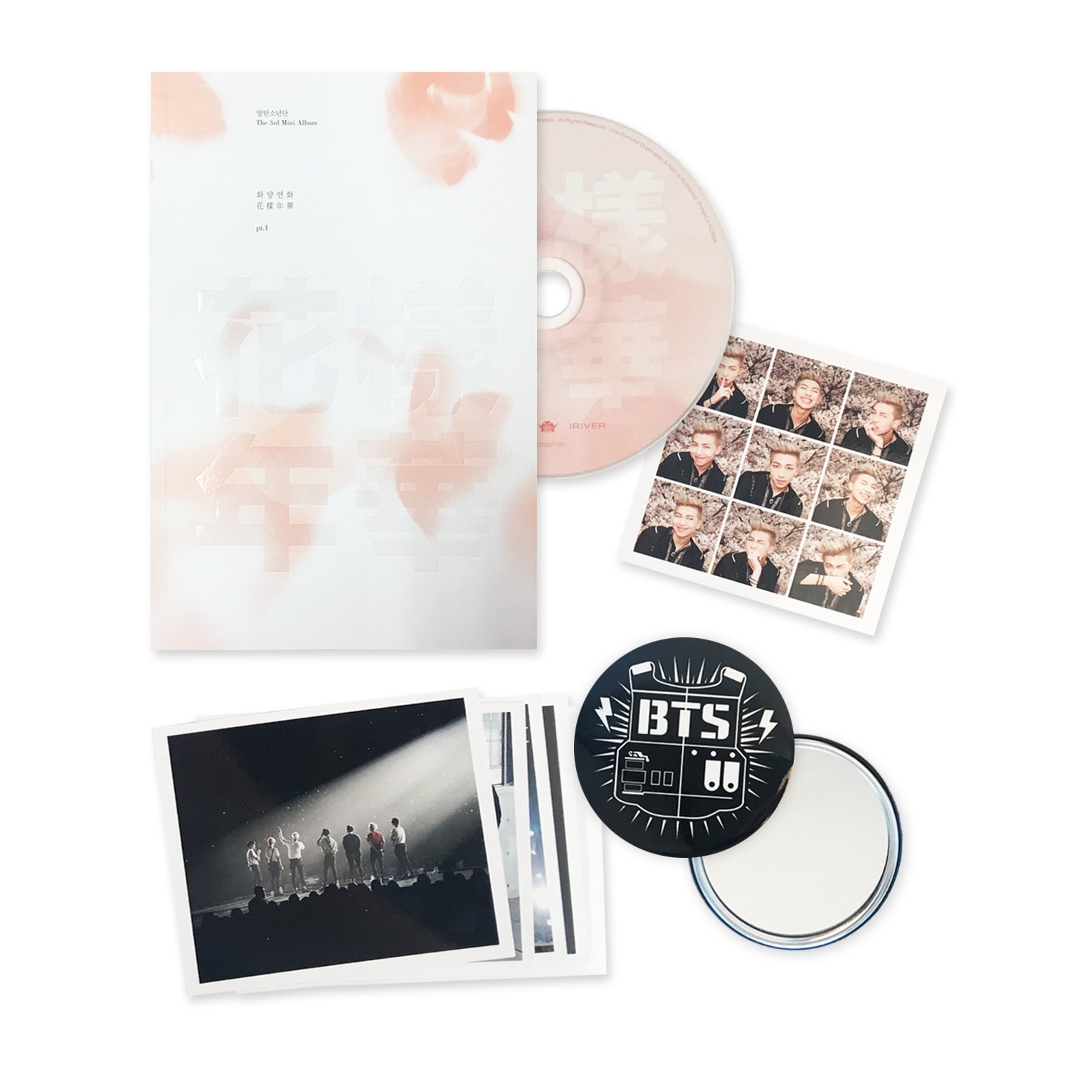 In The Mood For Love PT.1 [ PINK Ver. ] - BTS 3rd Mini Album CD + Photobook + Photocard + FREE GIFT / K-POP Sealed