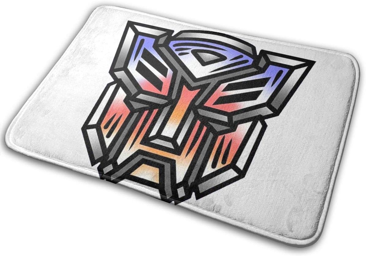 SymphonyLeak Old School Transformers Autobot Logo Floor Carpets Bathroom Mat Door Mat Non-Slip Washable for Indoor Outdoor Living Room Kitchen Garden