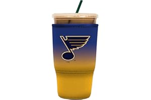 Sok It JavaSok NHL Hockey Iced Coffee & Cold Soda Insulated Neoprene Cup Sleeve (St. Louis Blues, Large: 30-32oz)