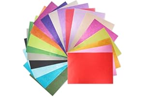 AK1980 Tissue Paper 200 Sheets - 20 Vibrant Rainbow Colors for Gift Wrapping, Craft Projects, Party Decorations - 12x8.4 Inch Art Tissue for Birthday, Floral Arrangements, Festival Supplies