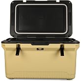 ENGEL 60 QT Ultra-Light Injection Molded Cooler - Ice Chest Keeps Ice up to 7 Days - Cooler Includes Wire Basket, Divider and Built-in Bottle Opener