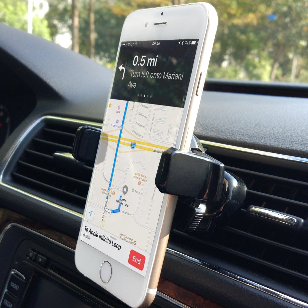 Handyhalterung Auto ，Holoko KFZ Lüftung Auto Lüftungsschlitz Universale KFZ Belüftung Halter für iPhone, Samsung, Huawei, LG und andere Smartphone(Schwarz)