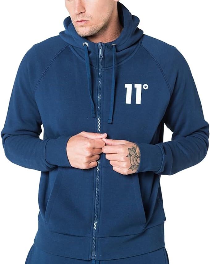 11 degrees navy hoodie