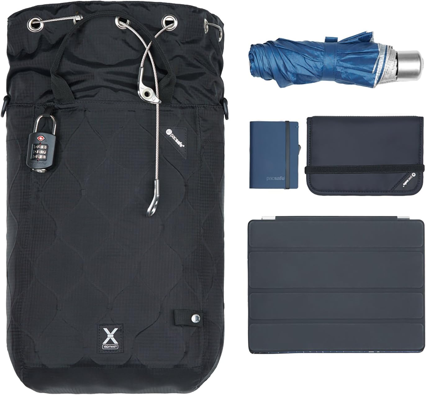 | Pacsafe Travelsafe X15, Black, One Size | Luggage Locks