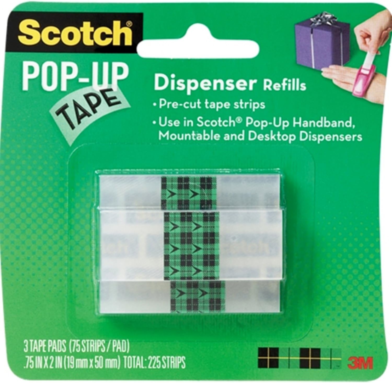 Scotch® Satin Pop Up Tape Strips Refills 3 Pad Pack (2) Amazon.co.uk