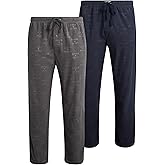 Lucky Brand Mens Pajama Pants – 2 Pack 30'' Inseam Lightweight Fleece Plaid Pants for Men Classic Lounge PJ Sleepwear Bottoms