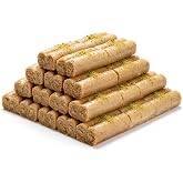 Shatila Food Products Fingers Pastries Baklawa Cashew Pastry, 38 Pieces | Mediterranean sweets, Arabic desserts, no artificial preservatives or sweeteners, freshly prepared daily