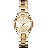 Michael Kors Slim Runway Women's Watch, Stainless Steel Bracelet Watch for Women