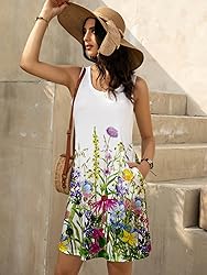 LUXVEER Womens Summer Boho Dresses 2025 Casual