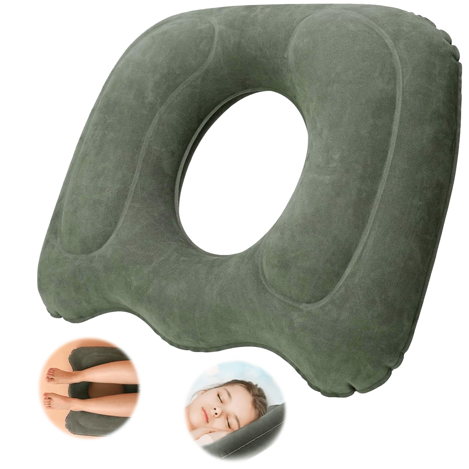 Donut Cushion, 46*40*12cm Ring Cushions for Pressure Relief for Coccyx Pain Pressure Relief Seat Cushions for Office Chair Cushion Wheelchair Back Pain Sciatica Haemorrhoids Postpartum Pregnancy