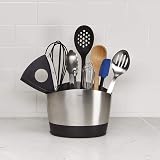 OXO Steel Whisk 22.5 cm Narrow Stainless Wires Brushed Handle view 7