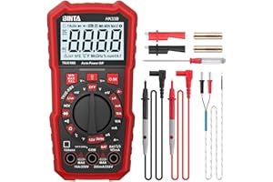 BINTA Digital Multimeter 2000 Counts with AC/DC Voltage, 1.5V/3V/9V Battery Tester Ohm Volt Amp Meter, Multimeter Tester with NCV, Temperature, Diode Measuring for Automotive Home Industrial