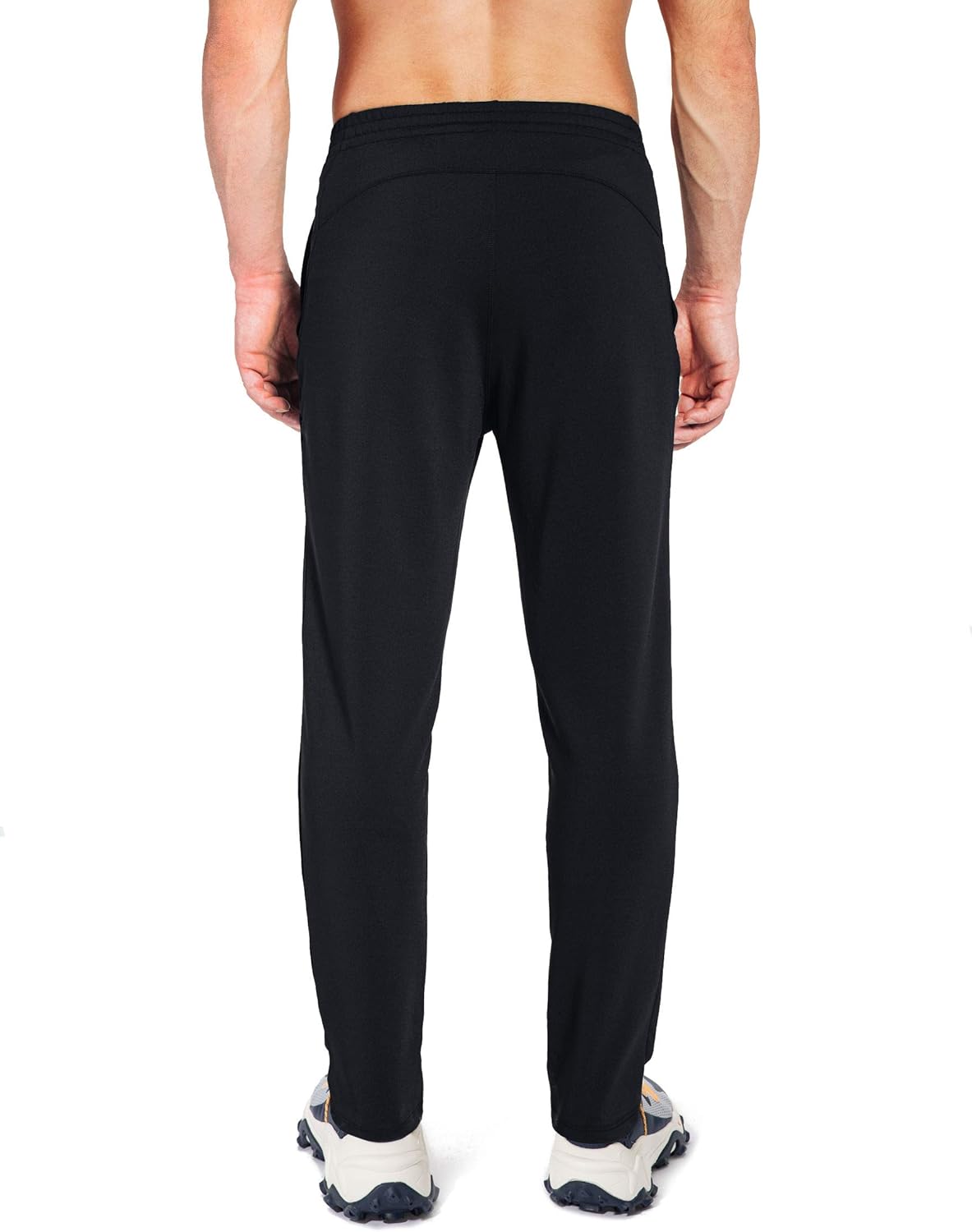 G Gradual Men's Sweatpants with Zipper Pockets Tapered Track Athletic Pants for Men Running, Exercise, Workout: Clothing