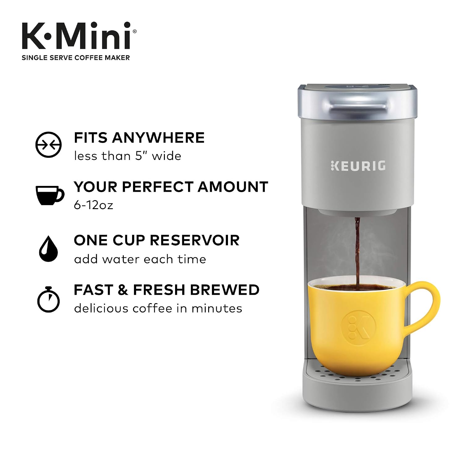 Keurig K-Mini Coffee Maker, Studio Gray 