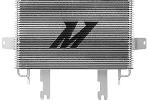 Mishimoto MMTC-F2D-03SL Transmission Cooler, Compatible with Ford Powerstroke 6.0L, 2003-2007, Silver