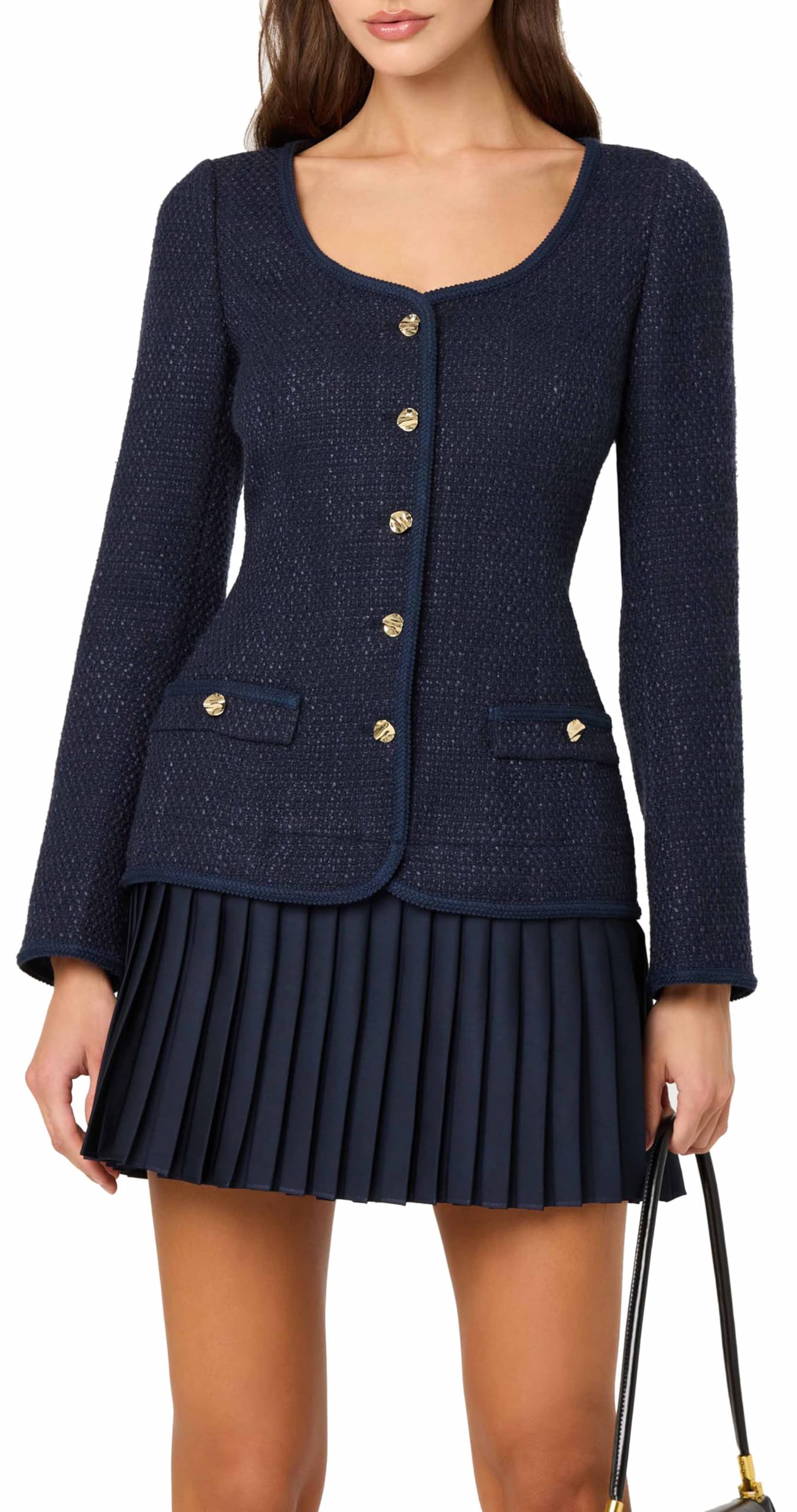 Photo 1 of ASTR The Label Women's Malorie Dress, Navy, M