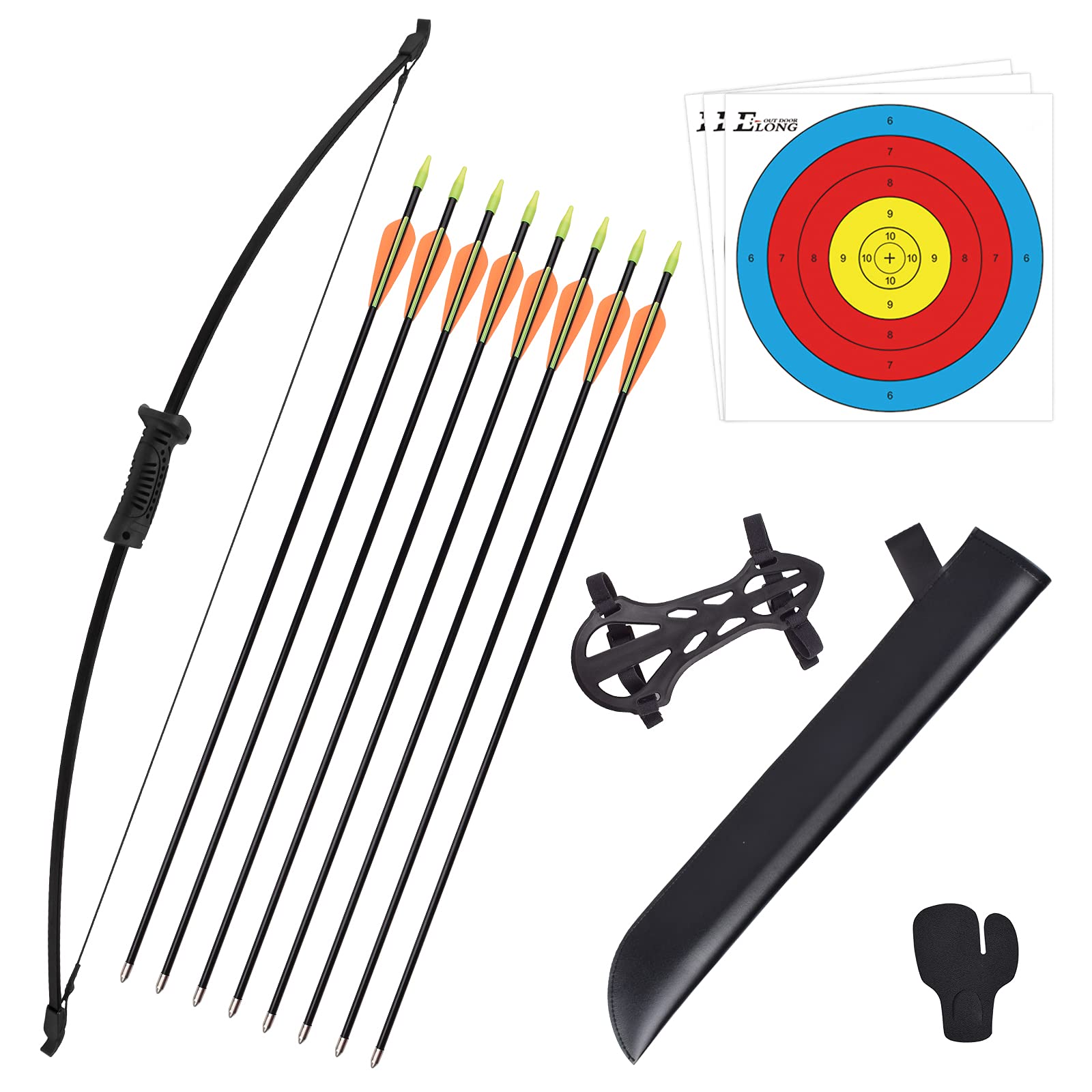 NIKA ARCHERY Children Take-down Bow Recurve Bow and Arrow Kids bow Set Junior Archery Training Teams Game Gift