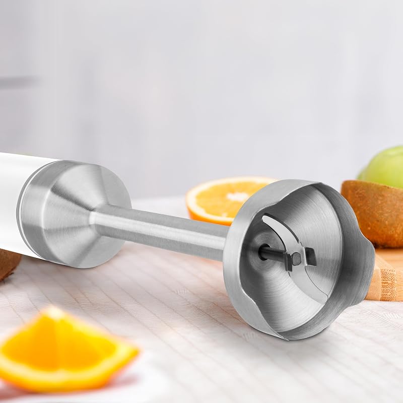 Batidora de Mano Venus Max 1200W con Función Turbo, 4 Cuchillas Inox, Velocidad Variable, Diseño Antisalpicaduras, Set 3 en 1 con Picadora, Batidor y Vaso Medidor