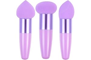 Zerodeko Makeup Sponges 3Pcs Portable Cosmetic Tools for Home and Travel Handheld Makeup Gadget